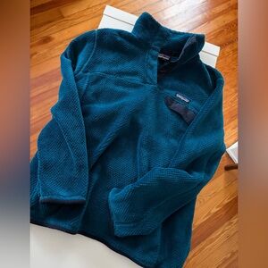 Patagonia Turquoise Snap-T Fleece Pullover